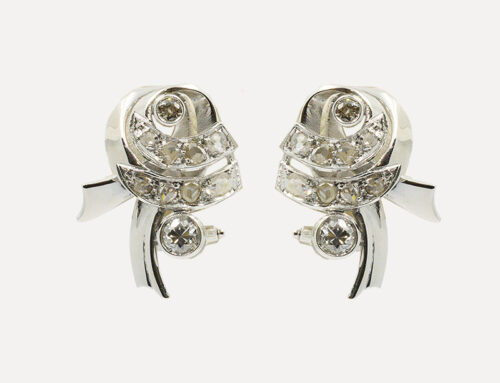 Early 1900s earrings – Diamonds, Gold