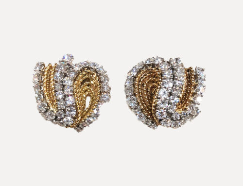 Van Cleef Earrings – Diamonds, Platinum, 18kt Gold